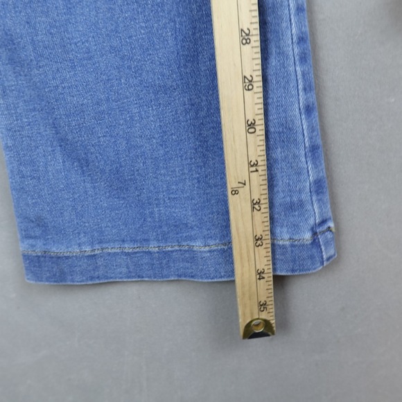 NWT SPANX Kick Flare Jeans Stonewashed Blue High Rise Stretch Denim Size XS - Picture 9 of 11